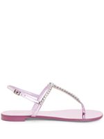 Giuseppe Zanotti sandales à ornements en cristal - Rose