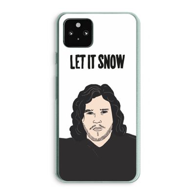 Let It Snow: Google Pixel 5a 5G Transparant Hoesje