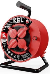 Kel Kabelhaspel H05 3x1,5qmm 15m rood IP44 - 1167280