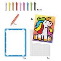 Quercetti pixel art basis eenhoorn, 880dlg.