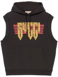 Gucci cotton jersey sleeveless sweatshirt - Noir