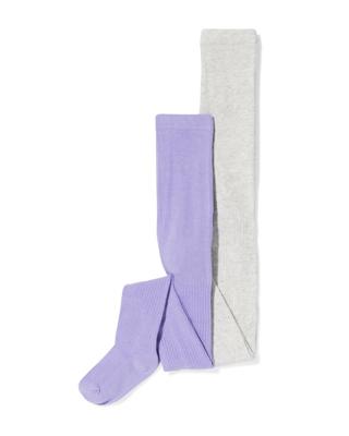 HEMA Kindermaillots rib - 2 paar lavendel (lavendel)
