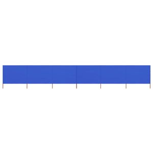 VidaXL Windscherm 6-panelen 800x120 cm stof azuurblauw