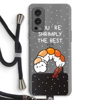 You're Shrimply The Best: OnePlus Nord 2 5G Transparant Hoesje met koord