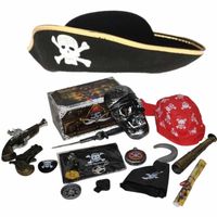 Verkleedset kinderen - Piraten set - Hoed, wapens en accessoires - Verkleedattributen