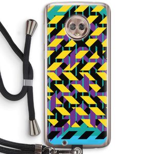 Skew Bee 3: Motorola Moto G6 Transparant Hoesje met koord