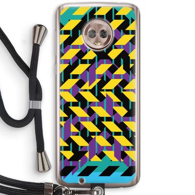 Skew Bee 3: Motorola Moto G6 Transparant Hoesje met koord