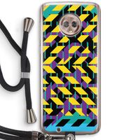 Skew Bee 3: Motorola Moto G6 Transparant Hoesje met koord