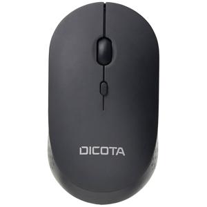 Dicota SILENT V2 Muis Draadloos Optisch Zwart 3 Toetsen 800 dpi, 1200 dpi, 1600 dpi