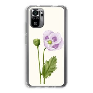 Purple poppy: Xiaomi Redmi Note 10S Transparant Hoesje