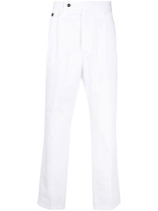 Lardini pantalon fuselé en coton - Blanc