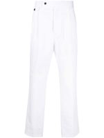 Lardini pantalon fuselé en coton - Blanc