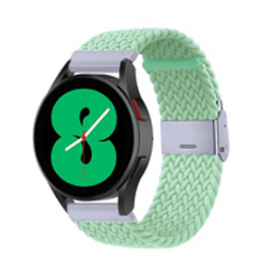 Braided nylon bandje - Lichtgroen - Samsung Galaxy Watch 5 (Pro) - 40mm / 44mm / 45mm