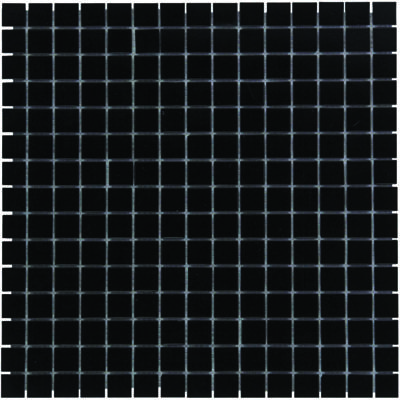 The Mosaic Factory Amsterdam Mozaiek Tegel Vierkant - Super Zwart Glas Basic 322x322 mm