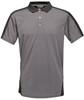 Ragetta RG1740 Contrast Coolweave Polo - Seal Grey (Solid)/Black - XXL