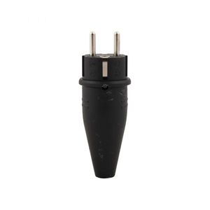 Stekker zwart + RA 16 Amp.
