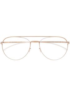 Mykita lunettes de vue Eero à monture pilote - Argent