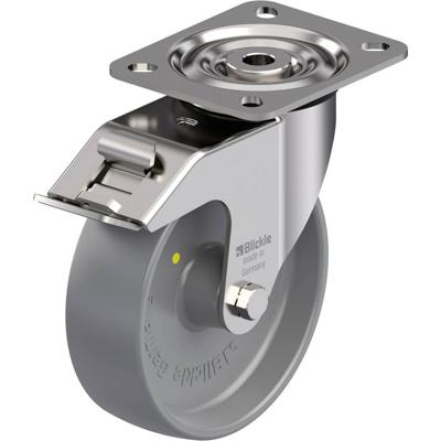 Blickle LX-PO 125G-FI-ELS RVS zwenkwiel Wieldiameter: 125 mm Draagvermogen (max.): 250 kg 1 stuk(s)