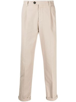 Brunello Cucinelli pantalon chino droit - Tons neutres