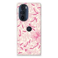 Motorola Edge 30 Pro TPU Case Pink Flowers