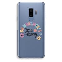 Happy days: Samsung Galaxy S9 Plus Transparant Hoesje - thumbnail