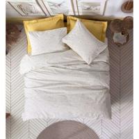 Beddengoedset - 1 dekbedovertrek 220 x 240 cm + 2 kussenslopen 60 x 60 cm - 100% katoen - Mosterd