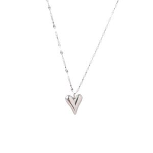 Day&Eve Ketting Hollow Heart | Zilver