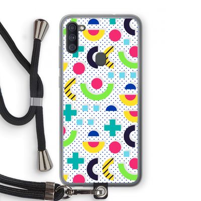 8-bit N°1: Samsung Galaxy A11 Transparant Hoesje met koord