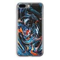 Black Unicorn: iPhone 8 Plus Transparant Hoesje