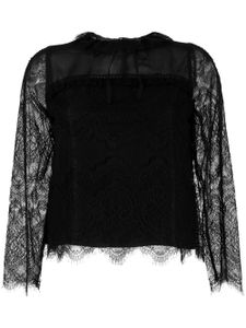 SHIATZY CHEN blouse à empiècements en dentelle - Noir