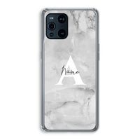 Ivory Marble: Oppo Find X3 Transparant Hoesje