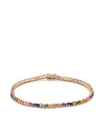 Suzanne Kalan bracelet Princess Midi Rainbow en or rose 18ct serti de saphirs - Multicolore - thumbnail