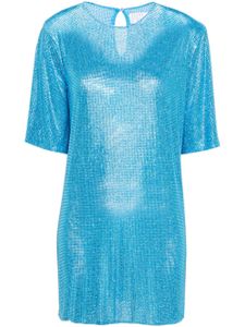 Giuseppe Di Morabito robe à ornements en cristal - Bleu