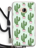 Cactus Lover: HTC U Play Transparant Hoesje met koord