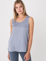 Tanktop van elastische zijde Tanktop van elastische zijde