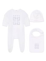 Givenchy Kids trousseau de naissance en coton à pois - Blanc