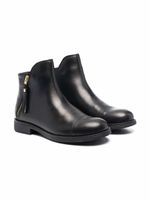 Geox Kids bottines en cuir - Noir