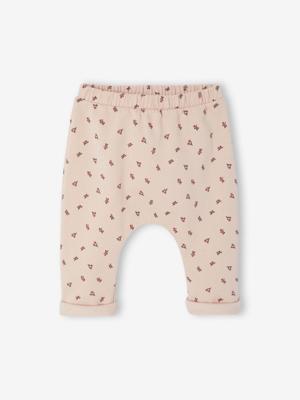 Molton babybroek rozen