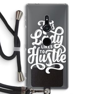 Hustle Lady: Sony Xperia XZ2 Transparant Hoesje met koord