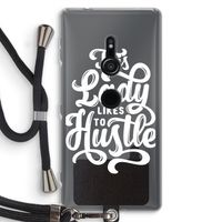 Hustle Lady: Sony Xperia XZ2 Transparant Hoesje met koord