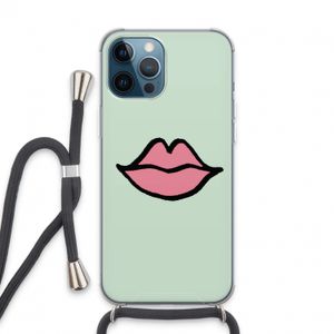 Kusje: iPhone 13 Pro Max Transparant Hoesje met koord
