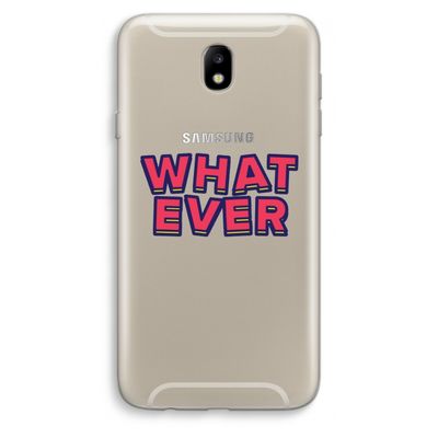 Whatever: Samsung Galaxy J7 (2017) Transparant Hoesje