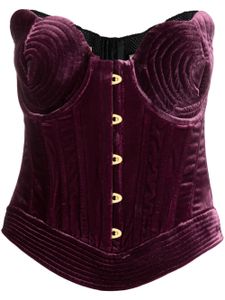 Maria Lucia Hohan haut-corset Destiny en velours - Violet