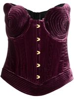 Maria Lucia Hohan haut-corset Destiny en velours - Violet