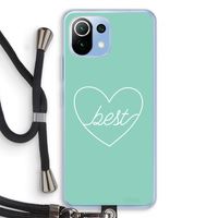 Best heart pastel: Xiaomi Mi 11 Lite Transparant Hoesje met koord