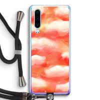 Lichte Wolken: Huawei P30 Transparant Hoesje met koord
