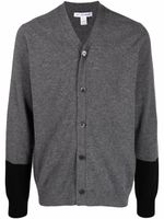 Comme Des Garçons Shirt cardigan en maille fine à boutonnière - Gris