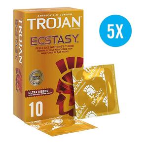 Trojan Ecstasy Ultra Ribbel Condooms