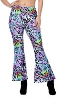 Hippiebroek Panter Paars Dames
