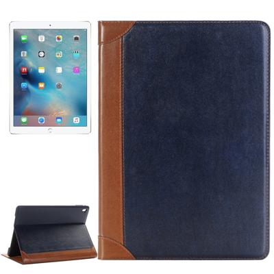 Book Style Polished Surface horizontaal Flip lederen hoesje met houder & opbergruimte voor pinpassen & portemonnee voor iPad Pro 9.7 inch(donker blauw